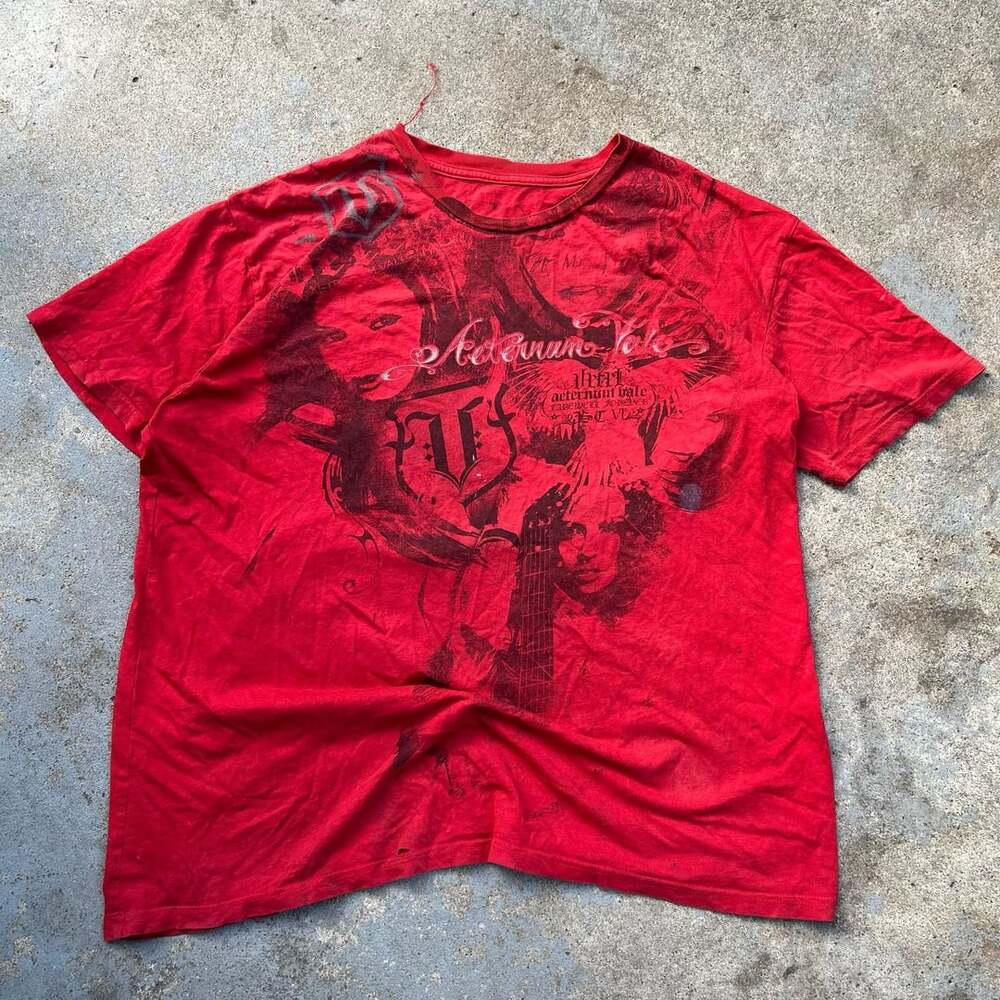 Y2K Affliction type Shirt Skater Grunge